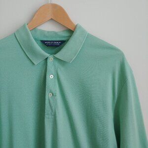 Ralph Lauren Polo Golf XL 100% pima cotton light green polo shirt made in Peru